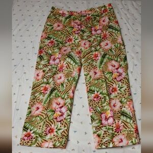 Worthington Tropical Floral Pants